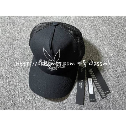 아미리 22 한정판 플레이보이 볼캡 모자 D43