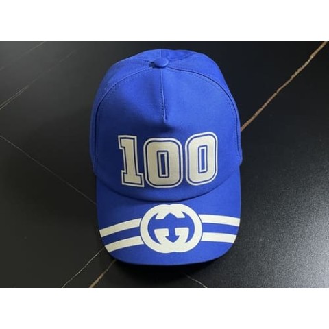 구찌 22 한정판 블루 100 볼캡 모자 D97