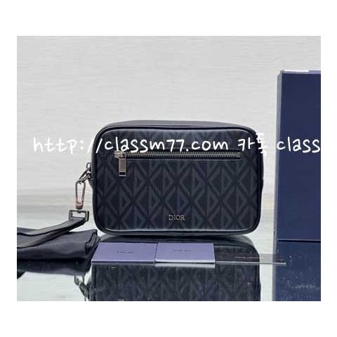 디올 22 한정판 2ESCA340 소가죽 카프스킨 클러치백 가방 C447