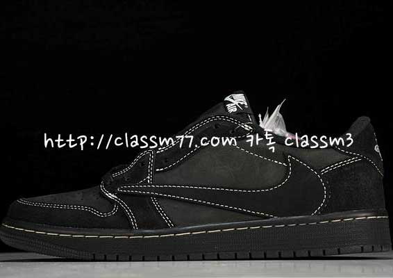 나이키 x 트레비스캇 캑터스잭 22 한정판 Air Jordan 1 Low OG 'Black Phantom' DM7866-001 남여공용 신발 B779