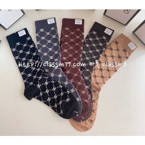 샤넬 22 한정판 787988 5종 세트 양말 I83