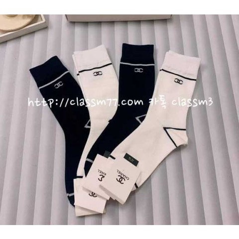 샤넬 22 한정판 784991 4종 세트 양말 I85