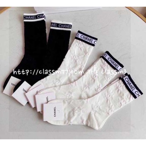 샤넬 22 한정판 764924 5종 세트 양말 I86