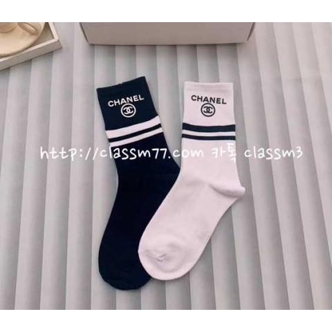 샤넬 22 한정판 781978 여성 2종 세트 양말 I87