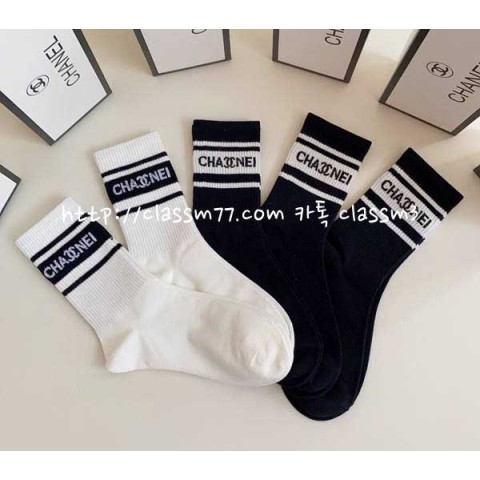 샤넬 22 한정판 779013 5종 세트 양말 I90