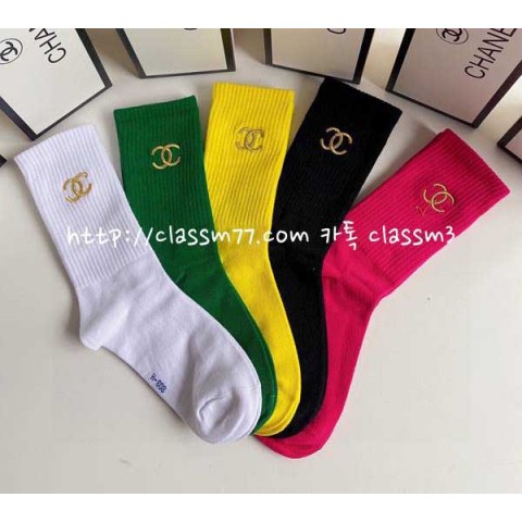 샤넬 22 한정판 778989 5종 세트 양말 I91