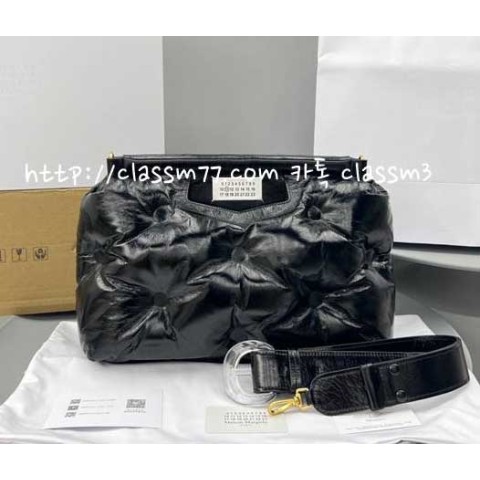 마르지엘라 23 한정판 3344 Glam Slam 양가죽 램스킨 크로스백 가방 C651