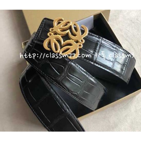 로에베 23 한정판 소가죽 카프스킨 벨트 F241