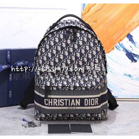 디올 23 한정판 Oblique 99302 남여공용 백팩 C672