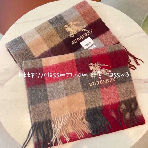 버버리 23 한정판 양털 목도리 D462