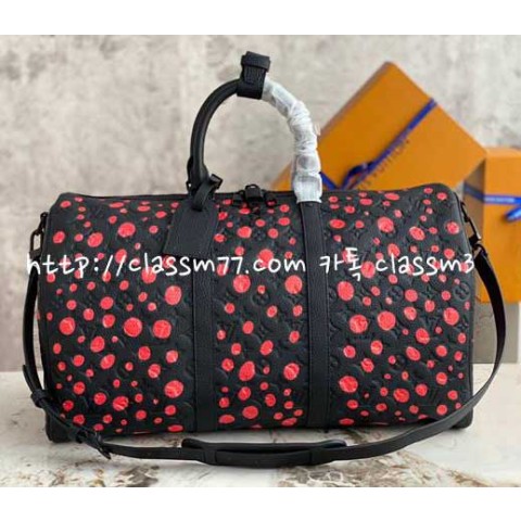 루이비통 23 한정판 Keepall M21674 소가죽 카프스킨 여행 가방C748