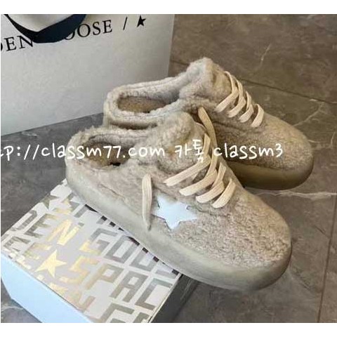 골든구스 23 한정판 Deluxe Brand SUPER$STAR 여성 소가죽 카프스킨 신발 B814