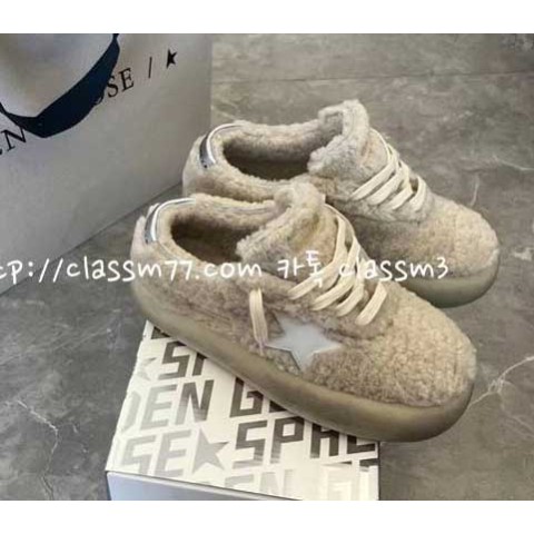 골든구스 23 한정판 Deluxe Brand SUPER$STAR 여성 소가죽 카프스킨 신발 B815