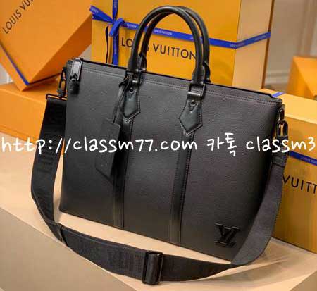 루이비통 23 한정판 Lock It Tote M59158 소가죽 카프스킨 서류 가방 C890