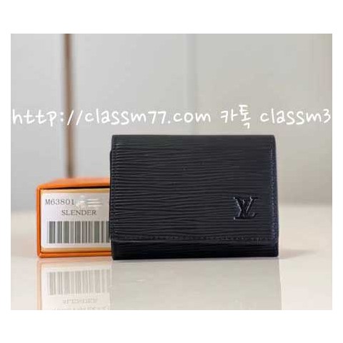 루이비통 23 한정판 Enveloppe Carte De Visite M63801 명함 카드 지갑 E130