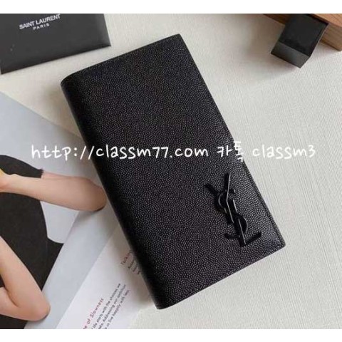 입생로랑 23 한정판 529981 소가죽 카프스킨 장지갑 E142