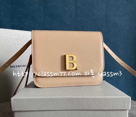 발렌시아가 23 한정판 B Bag 양가죽 램스킨 크로스백 가방 C971