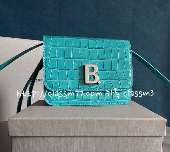 발렌시아가 23 한정판 B Bag 양가죽 램스킨 크로스백 가방 C972