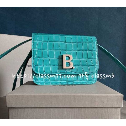 발렌시아가 23 한정판 B Bag 양가죽 램스킨 크로스백 가방 C972
