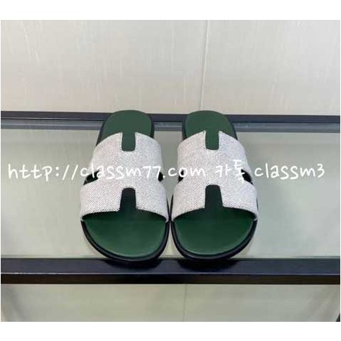 에르메스 23 한정판 소가죽 카프스킨 슬리퍼 B882