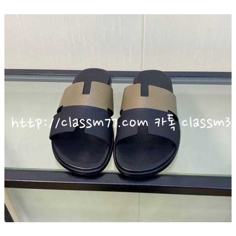 에르메스 23 한정판 소가죽 카프스킨 슬리퍼 B884