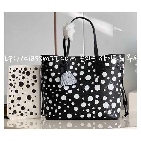 루이비통 23 한정판 LV x YK Neverfull M45686 M46390 소가죽 카프스킨 가방 C1046