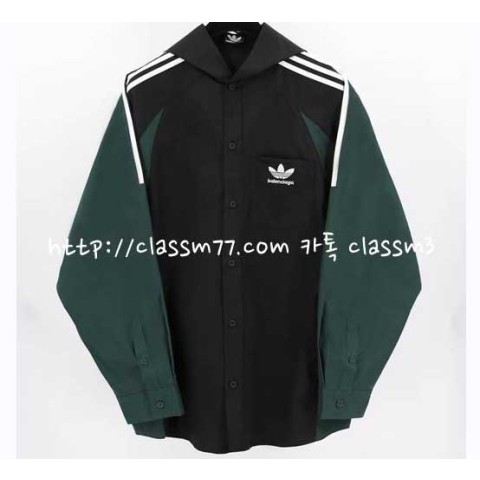 발렌시아가 x 아디다스 23 한정판 긴팔 후드 자켓 A3351