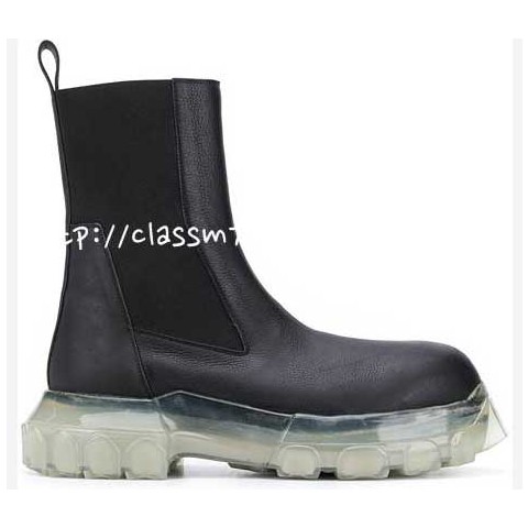 릭오웬스 23 한정판 소가죽 카프스킨 부츠 B971