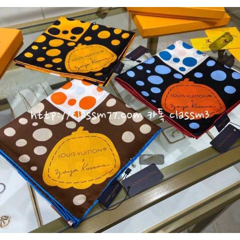 루이비통 23 한정판 LV x YK Infinity Dots 스카프 D698