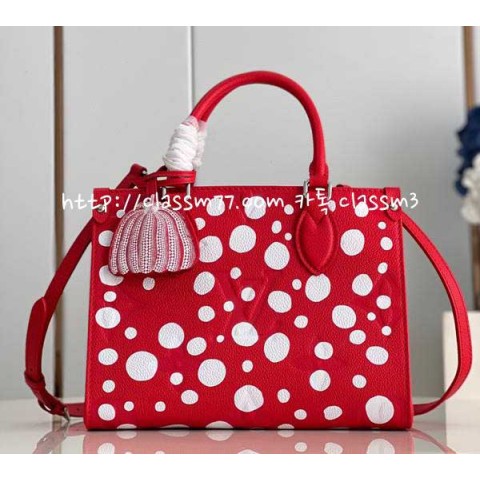 루이비통 23 한정판 LV x YK On The Go M45653 M46412 소가죽 카프스킨 크로스백 가방 C1067
