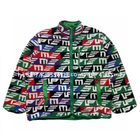 슈프림 23 한정판 Geo Reversible Windstopper 양면 긴팔 자켓 A3428