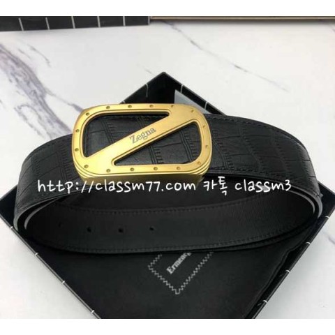 제냐 23 한정판 4cm 소가죽 카프스킨 벨트 F311