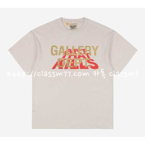 Gallery Dept 갤러리 디파트먼트 23 한정판 반팔 티셔츠 A3562