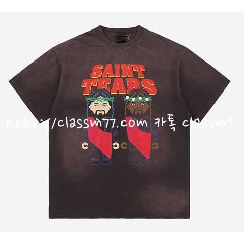 Saint Michael 23 한정판 반팔 티셔츠 A3576