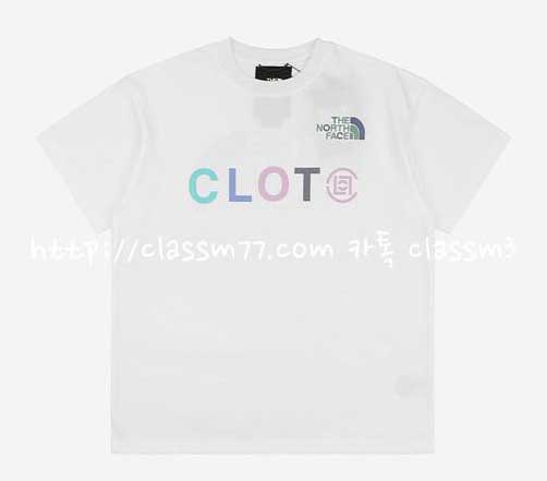 노스페이스 x CLOT 23 한정판 반팔 티셔츠 A3581