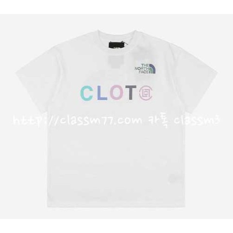 노스페이스 x CLOT 23 한정판 반팔 티셔츠 A3581