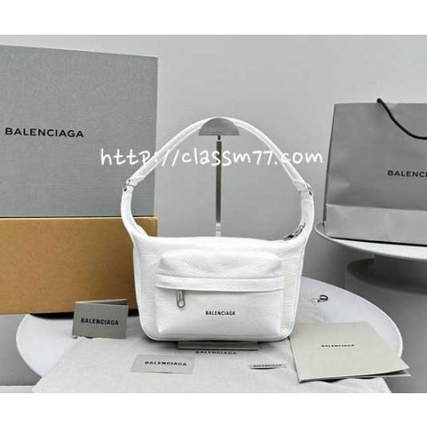 발렌시아가 23 한정판 Raver 92261 소가죽 카프스킨 가방 C1078