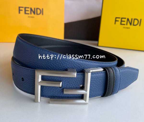펜디 23 한정판 3.5cm 소가죽 카프스킨 벨트 F321