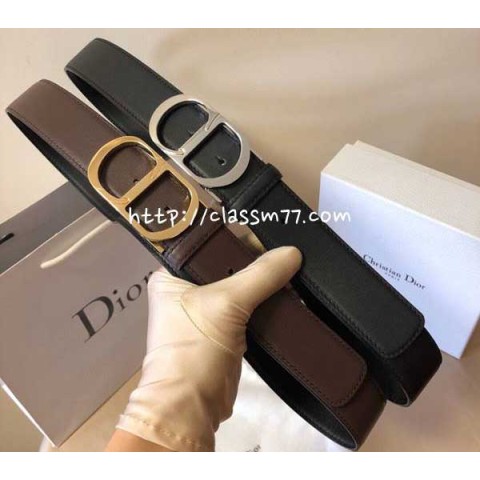 디올 23 한정판 3.5cm 소가죽 카프스킨 벨트 F322