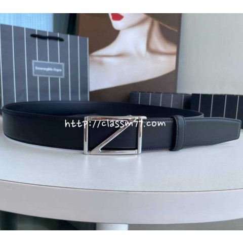 제냐 23 한정판 3.5cm 소가죽 카프스킨 벨트 F325