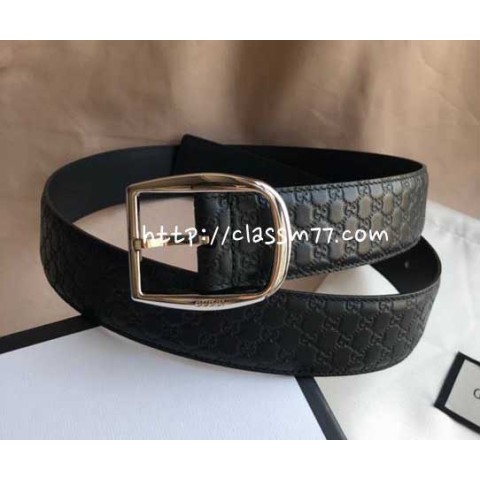 구찌 23 한정판 4cm 소가죽 카프스킨 벨트 F352