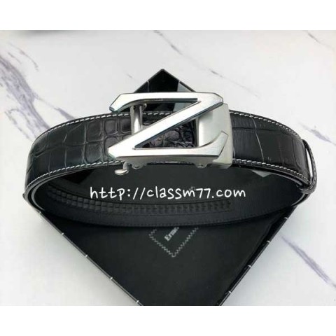 제냐 23 한정판 3.5cm 소가죽 카프스킨 벨트 F365