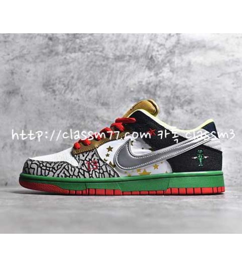 나이키 23 한정판 SB Low What The Dunk 318406-141 남여공용 신발 B1189