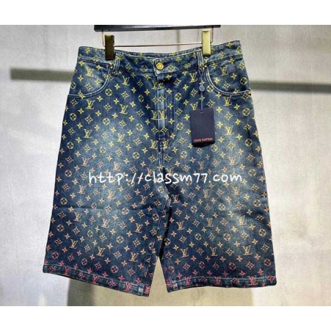루이비통 23 한정판 XL2308 청바지 반바지 A4001