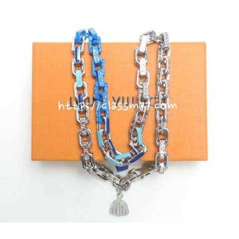 루이비통 23 한정판 LV x YK Paradise Chain M01095 목걸이 D812