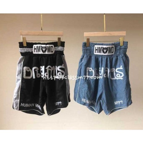 휴먼메이드 23 한정판 Chambray 반바지 A4036