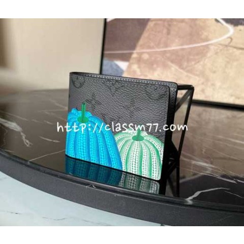 루이비통 23 한정판 LV x YK Slender Wallet M81967 반지갑 E220