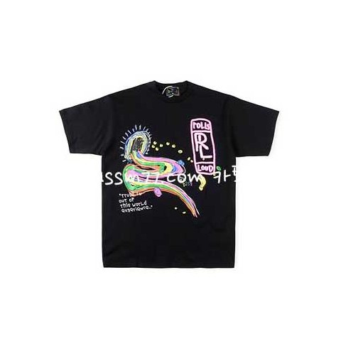B2SS 23 한정판 Rolling Loud Exclusive Bass Crew 반팔 티셔츠 A4174