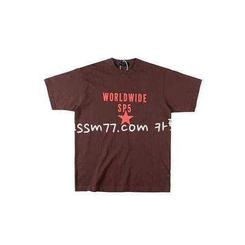 Sp5der 23 한정판 Worldwide 남여공용 반팔 티셔츠 A4176