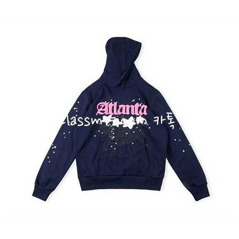 Sp5der 23 한정판 Atlanta Hoodie 남여공용 긴팔 후드 티셔츠 A4192
